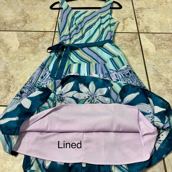 Rabbit Rabbit Rabbit Designs Vintage Blue Scenery Fit to Flare Short Dress 8 - Picture 7 of 12